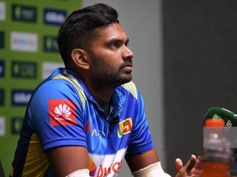 භානුක රාජපක්ෂ ජාත්‍යන්තර පිටියෙන් සමු ගනී – ඇන්ජලෝ පෙරේරාත් යයි