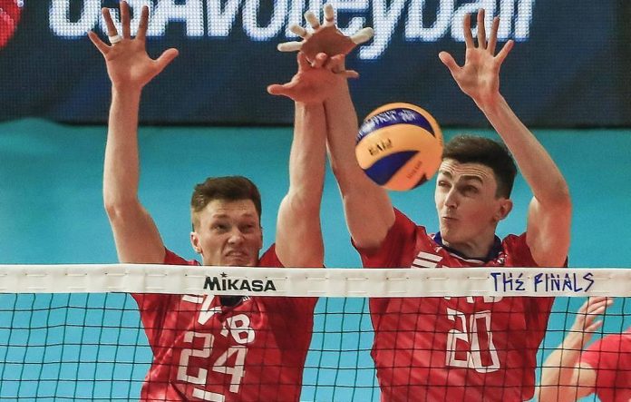 France vs Russai FIVB volleyball