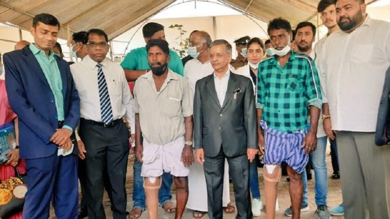 උතුරු පළාත සඳහා මානුෂීය ආධාර ලබා දීම සහ යාපනයේ කෘත්‍රිම පාද කඳවුර සමාරම්භ කිරීම