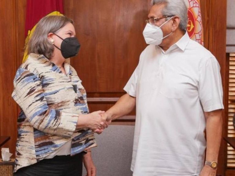 ලංකාවට පැමිණි ඇමරිකානු සහකාර ලේකම්වරිය ජනපති හමුවෙයි