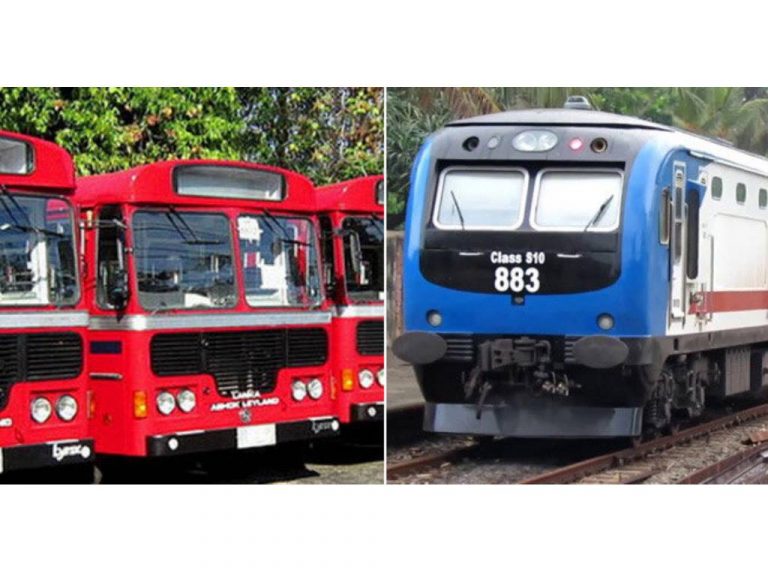 ඇඳිරි නීති කාලසීමාව තුළ බස් දුම්රිය සේවා අත්හිටුවයි