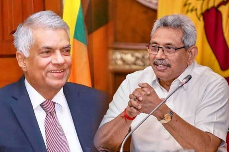 ජනපති ගෝඨාභය සහ රනිල් අතර විශේෂ සාකච්ඡාවක් !