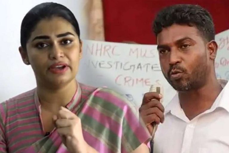 යාපනේදී හිරුණිකාට විරෝධය පෑ ආණ්ඩුවේ අරුන් සිද්ධාර්ථන්ට කාන්තාවන්ගෙන් ගුටි (VIDEO)