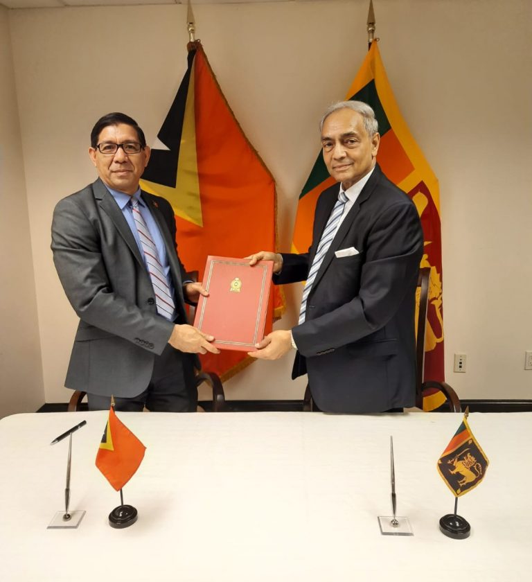 ශ්‍රී ලංකාව සහ ටිමෝර්-ලෙස්ටේ ප්‍රජාතන්ත්‍රවාදී ජනරජය අතර රාජ්‍යතාන්ත්‍රික සබඳතා පිහිටුවීම