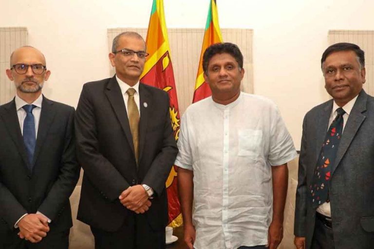සජිත් ලෝක ආහාර වැඩසටහනේ නියෝජිතයින් හමුවී මෙරට ආහාර අර්බුදය ගැන සාකච්ඡා කරයි