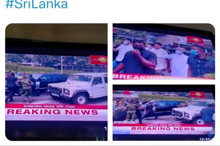 ගෝල්ෆේස් පැමිණි විපක්ෂ නායක සජිත්ටත් ප්‍රහාරයක් !