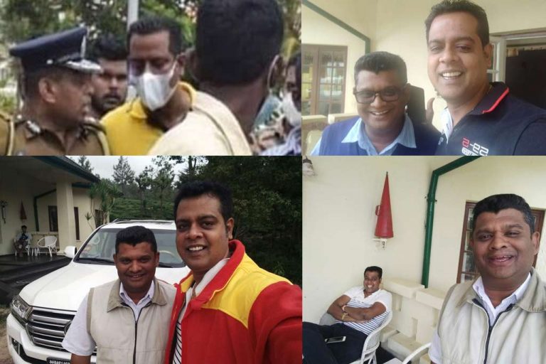 ගෝල්ෆේස් ප්‍රහාරකයා සනත් නිශාන්ත සුවෙන් හා සනීපෙන් ආරගපතනේ වතු යායක (PHOTOS)