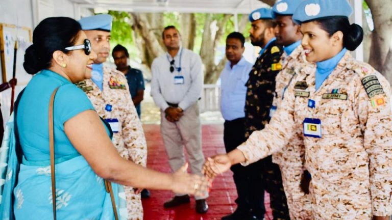 ලෙබනනයේ ශ්‍රී ලංකා තානාපතිනිය යුනිෆිල් හි දූත මෙහෙවරේ ප්‍රධානී සහ බලකාධිපති මේජර් ජෙනරාල්වරයා හමුවට