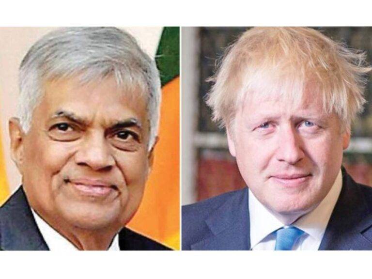 බොරිස් ජොන්සන්ට ගෙදර යන්න උනේ රනිල් නිසාද ?