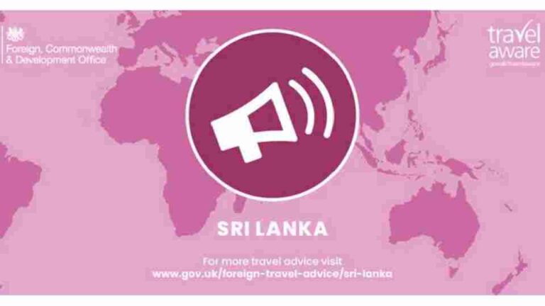 අත්‍යාවශ්‍ය හේතුවක් මත හැර ලංකාවට යන්න එපා – එක්සත් රාජධානිය