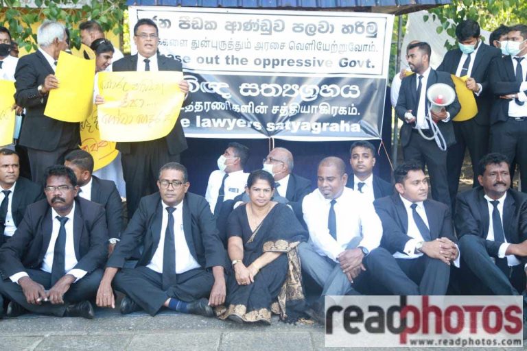 අළුත් කඩේ අධිකරණ සංකීර්ණය ඉදිරිපිට නීතිඥවරු විරෝධතාවේ!(PHOTOS)