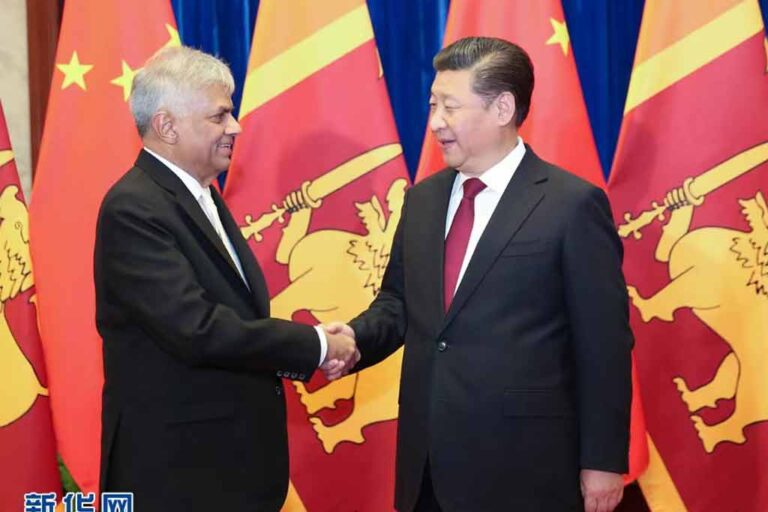 ජනපති රනිල්ට චීන ජනපතිගෙන් සුබපැතුම් පණිවිඩයක්