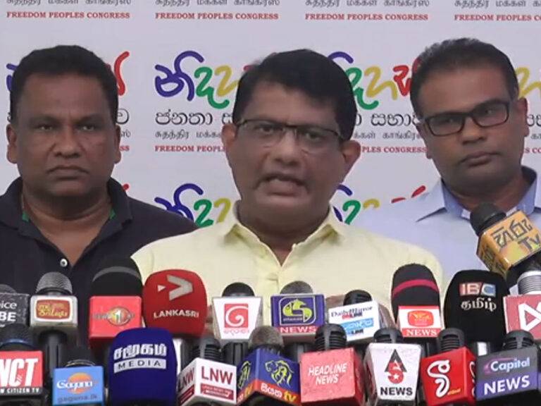 ආණ්ඩුව කරන්නේ බොරුවක්.කවුරු රැවටුනත් අපි රැවටෙන්නේ නැහැ – ගොඩහේවා (VIDEO)