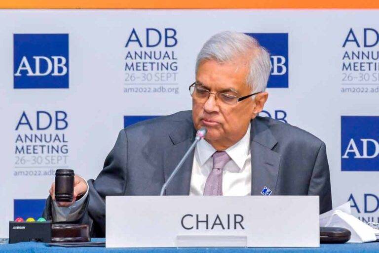 ජනපති රනිල් ශ්‍රී ලංකාවේ තත්වය ගැන ADB අධිපතිවරුන් දැනුවත් කරයි