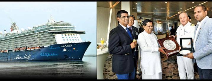 Mein Schiff-5 (මෙයින් ෂිෆ්-5) කොළඹ වරායට…