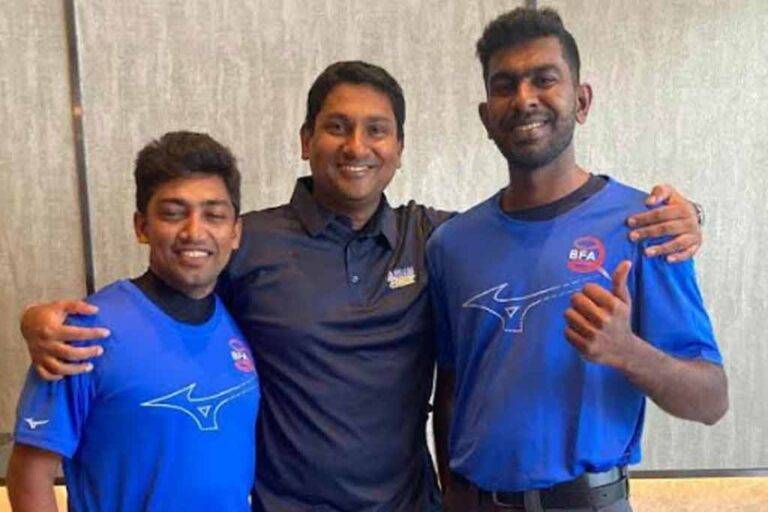 බේස්බෝල් විනිශ්චය ඉගෙනගන්න ලුක්ෂාන් සහ ඉෂාර තායිලන්තයට