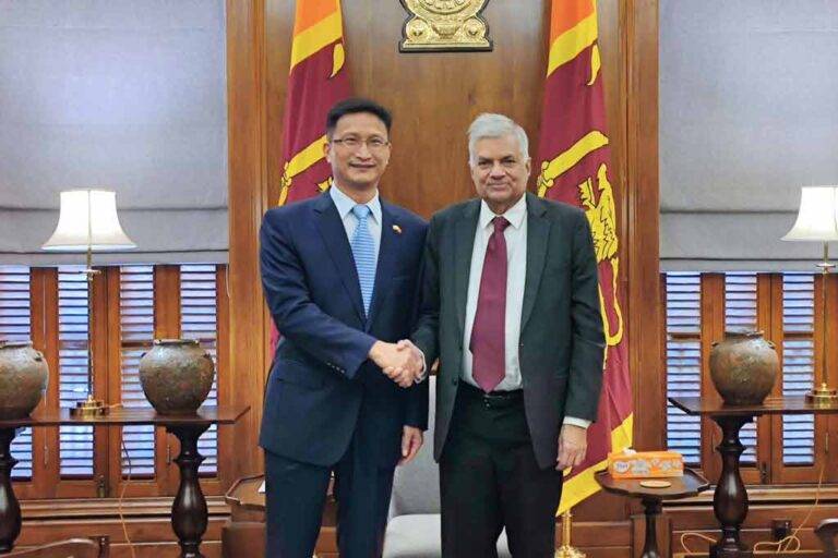 ජනපති රනිල්ට චීනයෙන් සහතිකයක් …