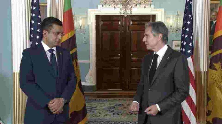 ඇමරිකානු රාජ්‍ය ලේකම් සහ විදේශ ඇමති අතර හමුව! (VIDEO)