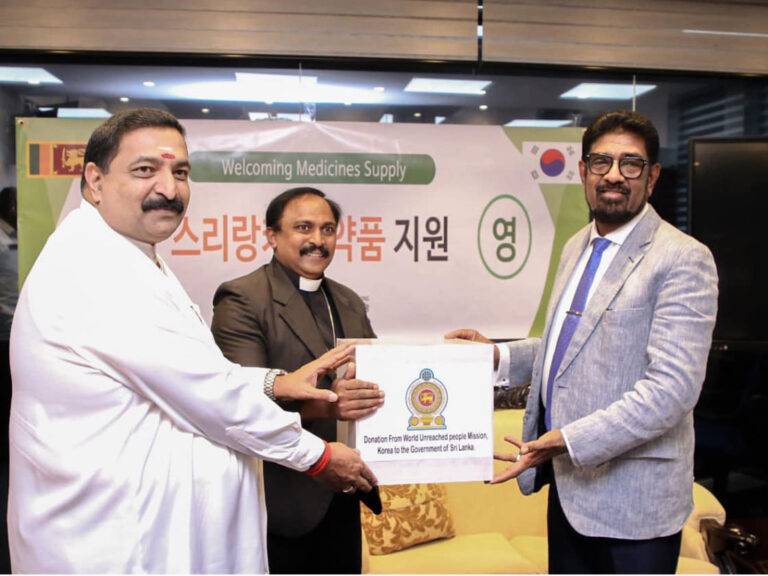 කොරියාවෙන් කෝටි 43ක ඖෂධ හා වෛද්‍ය උපකරණ පරිත්‍යාගයක්!