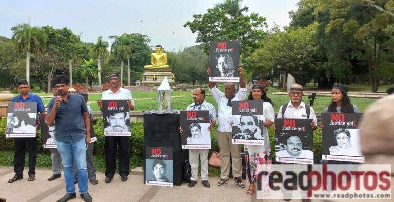 “කළු ජනවාරිය” අද විහාර මහාදේවී උද්‍යානය ඉදිරිපිටදී!