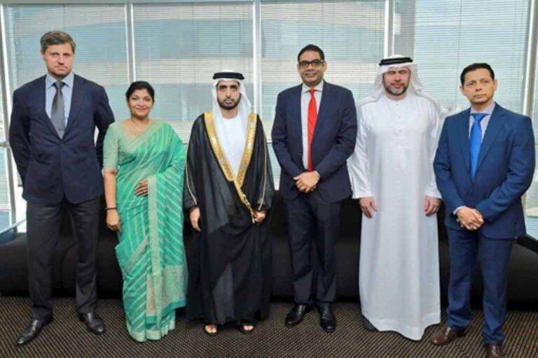 ඩුබායි රාජ්‍යයේ බින් ජුමා අල් මක්තුම් කුමරු සහ ශ්‍රී ලංකා ආයෝජන මණ්ඩලය අතර සාකච්ඡාවක්