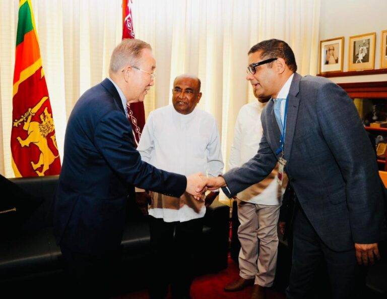 ආයෝජන ප්‍රවර්ධන මණ්ඩලයේ සභාපති සහ බැන් කි-මූන් අතර හමුවක්