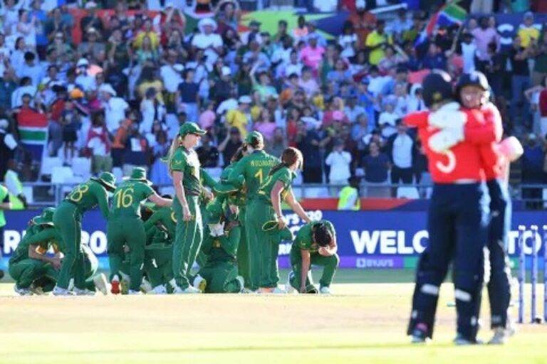 ලංකාවට පරාජය වුණ දකුණු අප්‍රිකාව අවසාන තරගයට