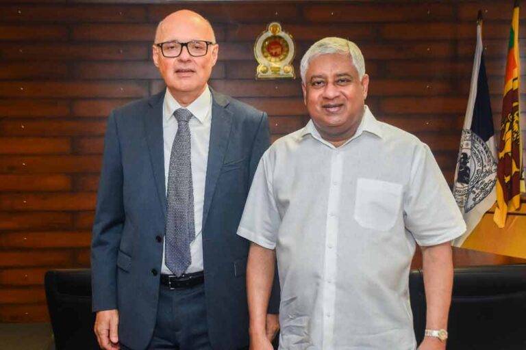 ස්විට්සර්ලන්ත තානාපති සහ මහජන ආරක්ෂක ඇමති ටිරාන් අතර හමුවක් 