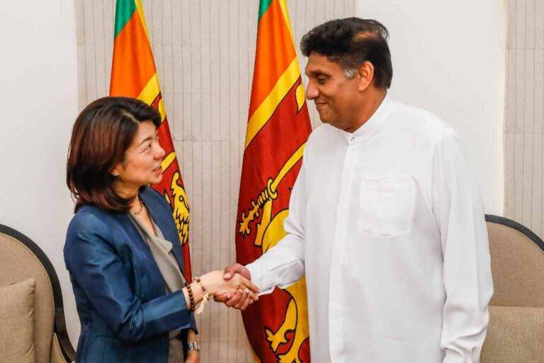 UNDP නේවාසික නියෝජිතවරිය සහ විපක්ෂ නායක සජිත් අතර විශේෂ හමුවක් (VIDEO)