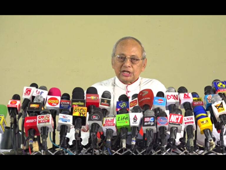 කාදිනල් හිමිපාණන්ගෙන් සැර ප්‍රකාශයක්