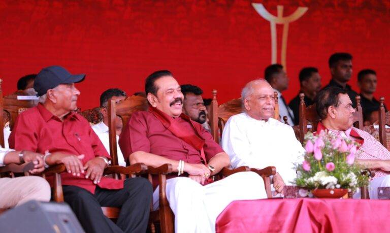 ජනතාවගේ අයිතිවාසිකම් වෙනුවෙන් සටන් කරමු – මහින්ද මැයි රැළිය අමතයි.