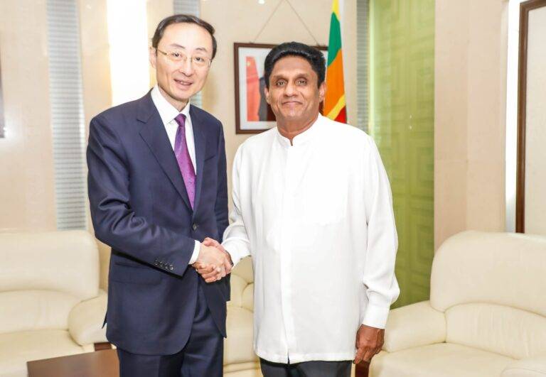 චීන විදේශ නියෝජ්‍ය ඇමති සහ විපක්ෂ නායක සජිත් අතර හමුවක්!
