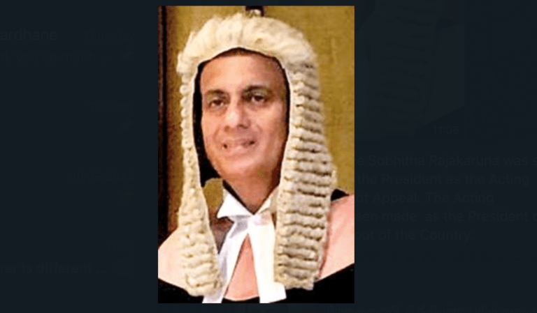 වැඩබලන අභියාචනාධිකරණ සභාපතිවරයා ලෙස විනිසුරු සෝභිත රාජකරුණා දිවුරුම් දෙයි