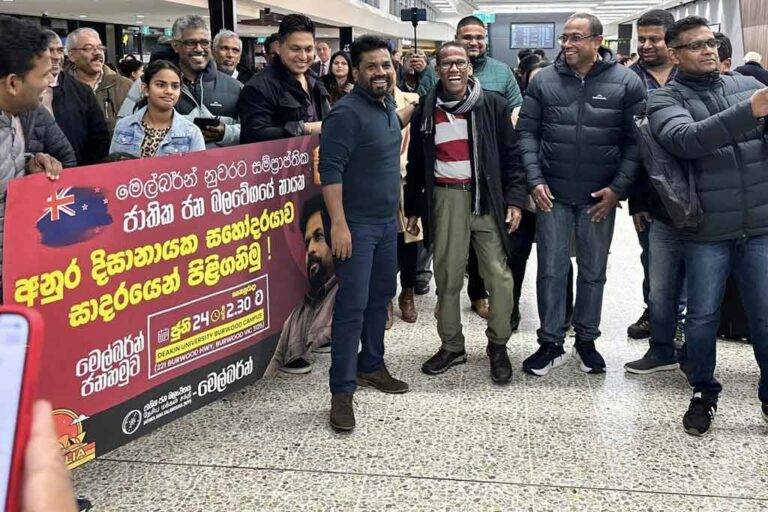 අනුර කුමාර ඕස්ට්‍රේලියාවේ සංචාරයක. ප්‍රධාන නගර පහකදී ජනතාව අමතයි !