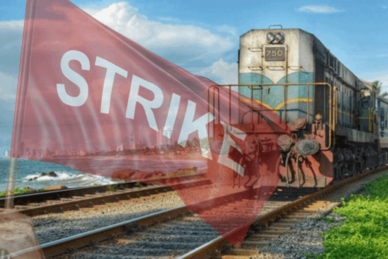 දුම්රිය රියදුරන් වෘත්තීය ක්‍රියාමාර්ගයක. ගමන් වාර ගණනක් අවලංගුයි !