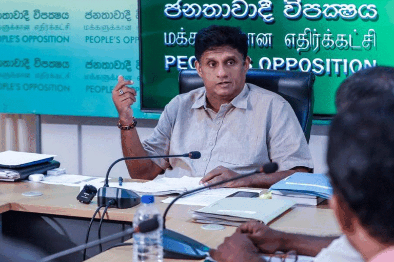 ආණ්ඩුවේ වහලුන්ට අස්වැසුමක් වුණාට මේක ඇත්තටම ඇස්බැන්දුමක් විතරයි – විපක්ෂ නායක සජිත් (VIDEO)
