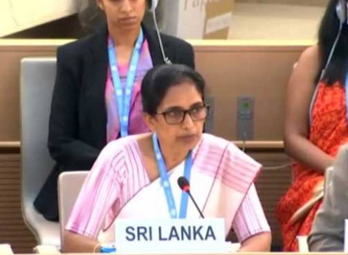 ජීනිවා නුවර ශ්‍රී ලංකා නිත්‍ය නියෝජිතවරියගෙන් ප්‍රකාශයක්