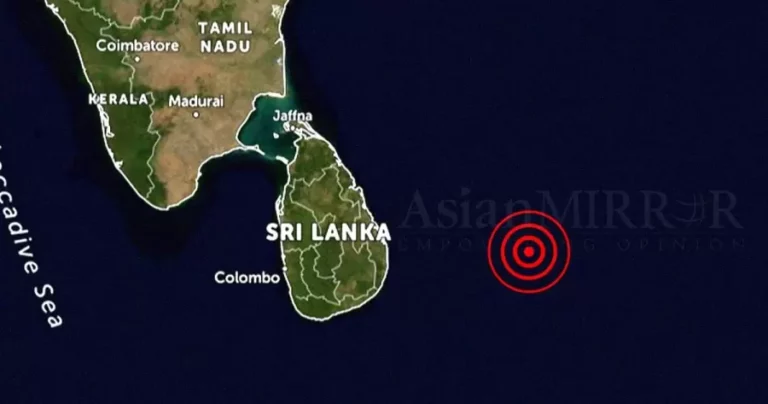 මඩකලපුව ආශ්‍රිතව භූකම්පනයක්