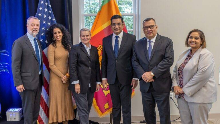 ඇමෙරිකානු සාම ආයතනය හා විදේශ ඇමති සබ්‍රි අතර කතිකාවක්