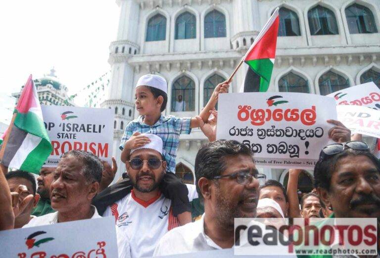 ‘පලස්තීනයට එරෙහි ඊශ්‍රායල රාජ්‍ය ත්‍රස්තවාදය නවතනු’ – දවටගහ පල්ලිය අසල උද්ඝෝෂණයක්!