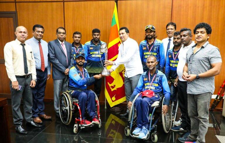 රෝද පුටු ක්‍රිකට් කණ්ඩායමට ශ්‍රි ලංකා ක්‍රිකට් වෙතින් සියලු පහසුකම් – ක්‍රීඩා අමාත්‍ය රොෂාන් රණසිංහ