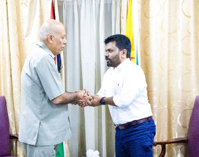 පලස්තීන තානාපති හමු වූ අනුර