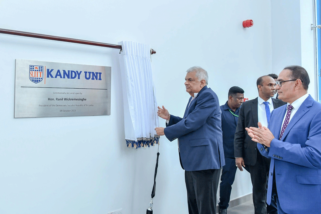 SLIIT පෞද්ගලික විශ්වවිද්‍යාලයේ මහනුවර ශාඛාව ජනපති රනිල්ගේ ප්‍රධානත්වයෙන් විවෘත කෙරේ !