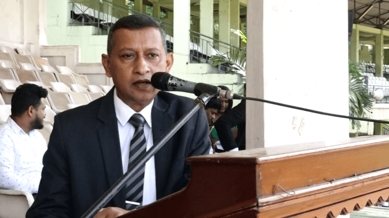 ක්‍රීඩාව යනු ජීවිතය ජය ගැනීමට ඇති මංපෙතක් – මහනුවර දිස්ත්‍රික් ලේකම් චන්දන තෙන්නකෝන් මහතා බෝගම්බර ක්‍රීඩාංගණයේදි කියයි