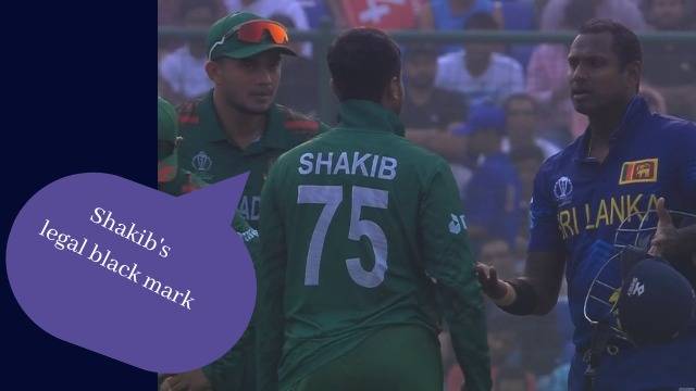 ඇන්ජලෝගේ අවාසනාව සහ ශකීබ්ගේ නීත්‍යාණුකූල කළු පැල්ලම