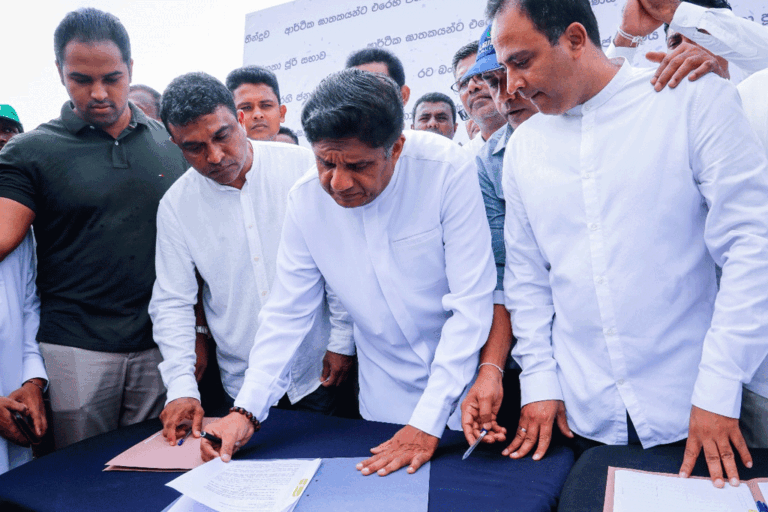 රට බංකොළොත් කළ රාජපක්ෂවරුන්ගේ ප්‍රජා අයිතිය අහෝසි කරන ලෙස ඉල්ලා සජබෙන් අත්සන් ව්‍යාපාරයක්