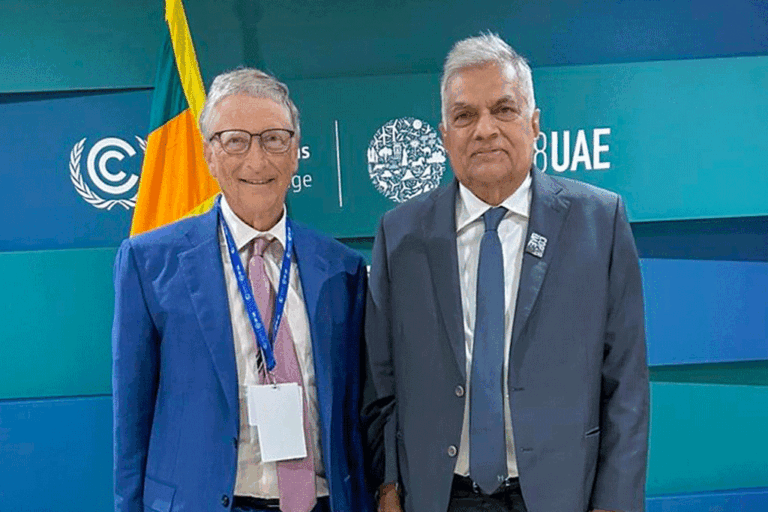 ජනපති රනිල් සහ බිල් ගේට්ස් අතර හමුවක්. ඩිජිටල් පහසුකම් සංවර්ධනයේදී ශ්‍රී ලංකාවට සහාය