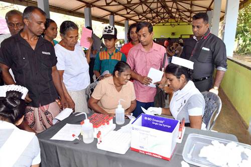 ජංගම සෞඛ්‍ය සායන වැඩසටහනේ තවත් එක් වැඩසටහනක් පුත්තලම මහවැවදී