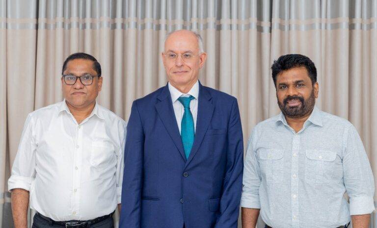 ජර්මානු තානාපති සහ ජාතික ජන බලවේගයේ නායක අතර හමුවක්
