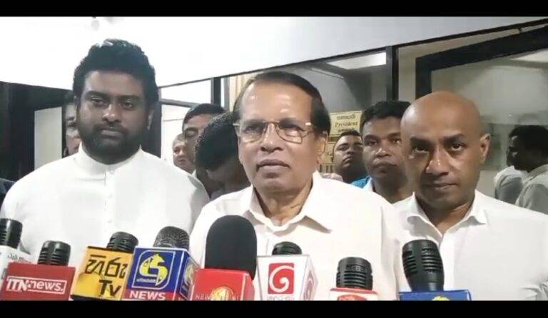 දැන් තියෙන ප්‍රශ්නය තමයි රට ගොඩගන්න වගකීම ගන්නේ කවුද කියන එක – මෛත්‍රී